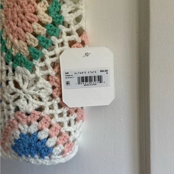 NWT Altar’d State Blossom Crochet Tank M - Picture 5 of 5